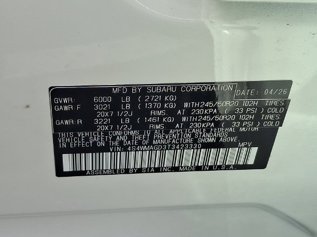 Certified Used 2026 White Subaru Limited image 28