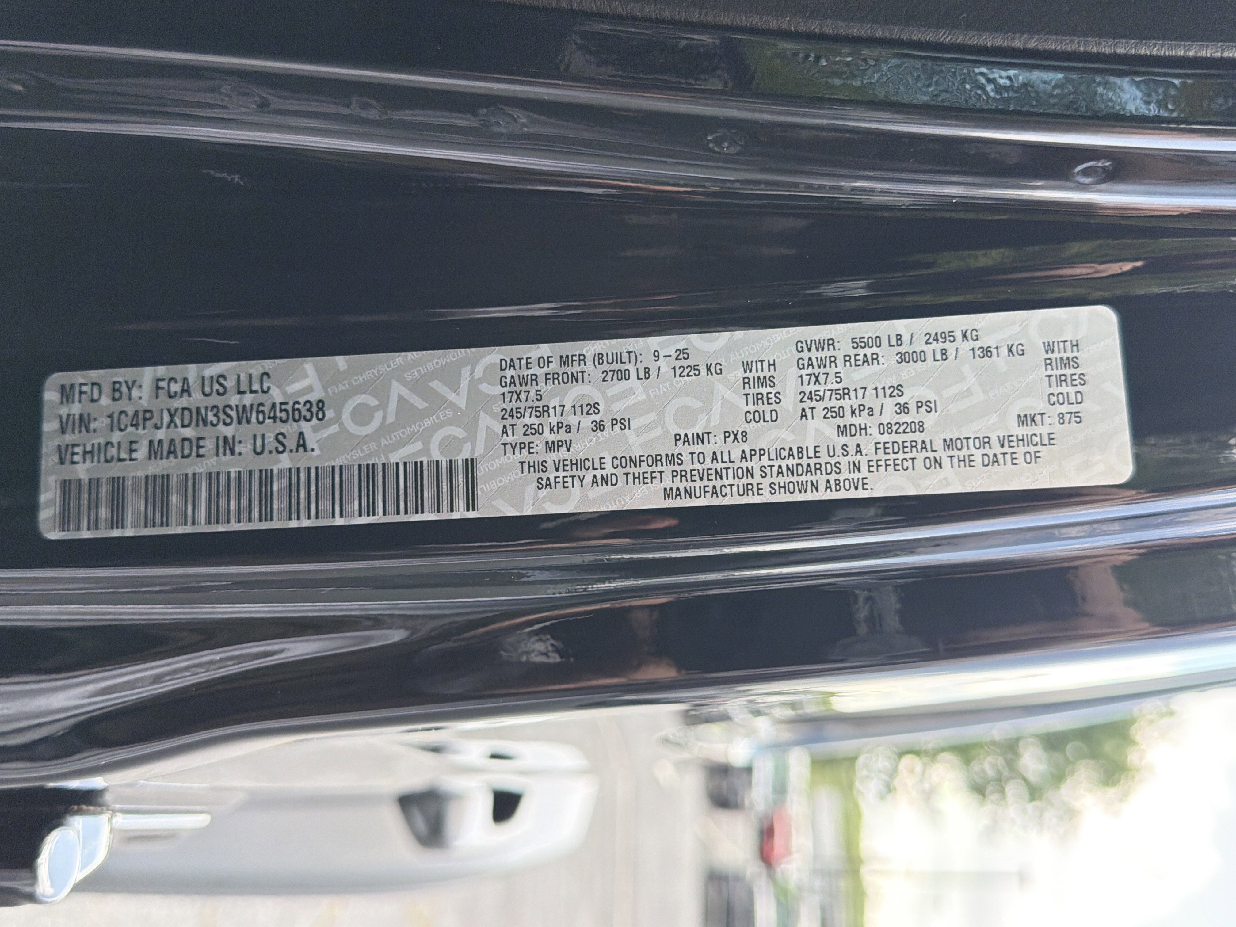 Used 2025 Black Clearcoat Jeep Sport image 38