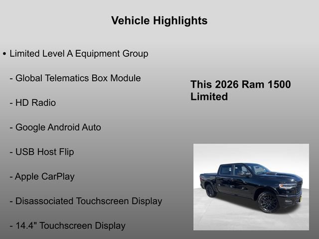 New 2026 Diamond Black Crystal Pearl-Coat Exterior Paint RAM Limited image 34