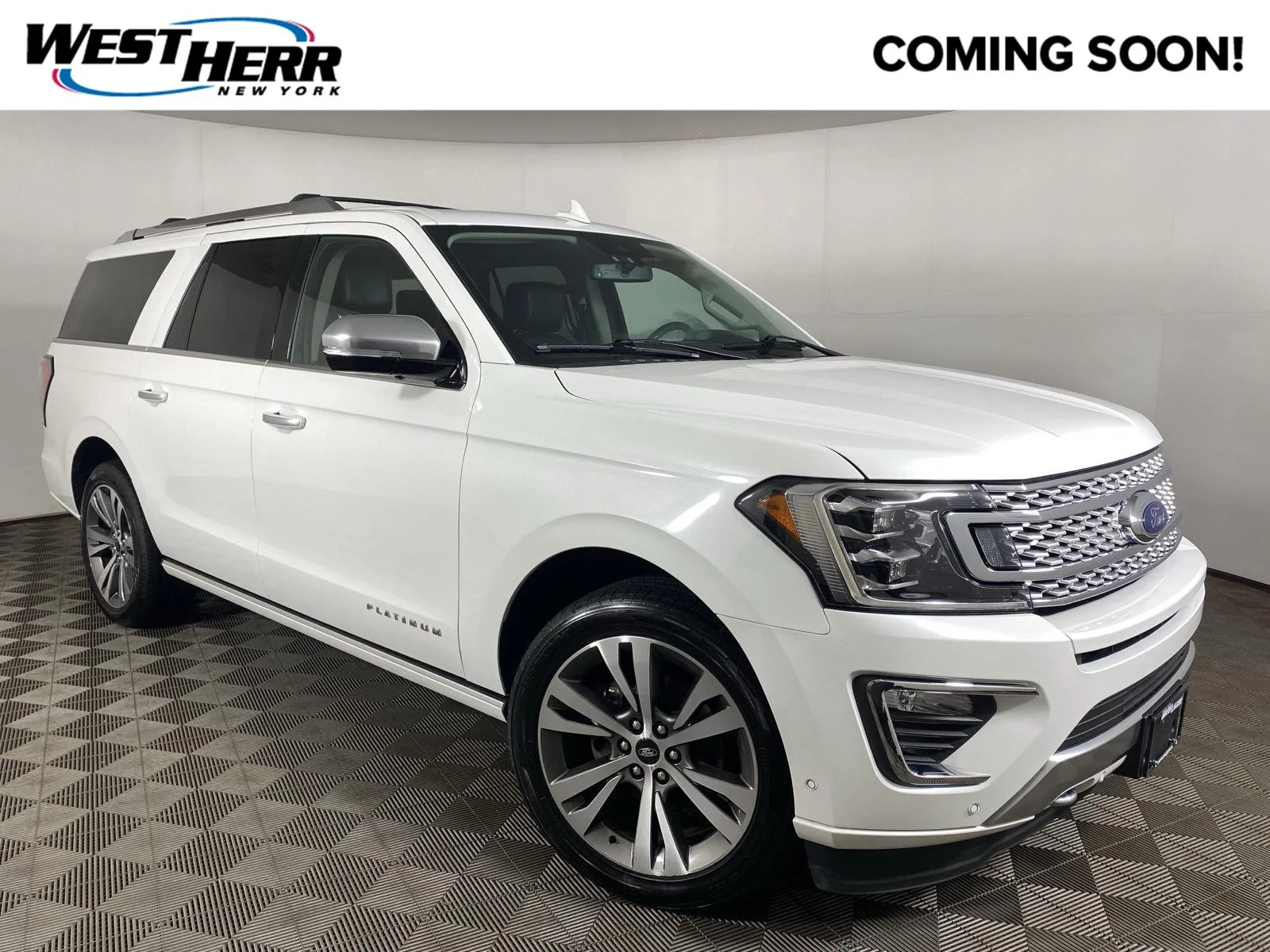 Used 2020 Star White Metallic Tri-Coat Ford Platinum image 1