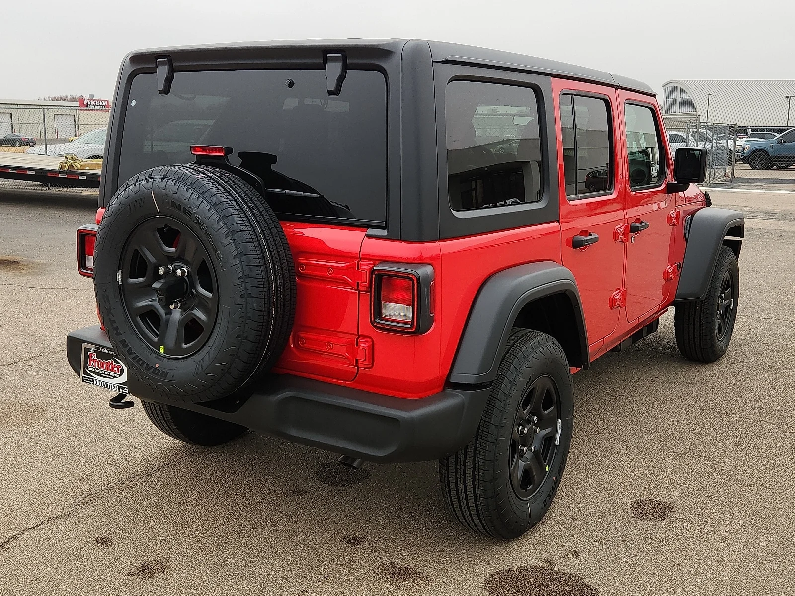 New 2026 Firecracker Red Clear-Coat  Paint Jeep 4-DOOR SPORT image 4