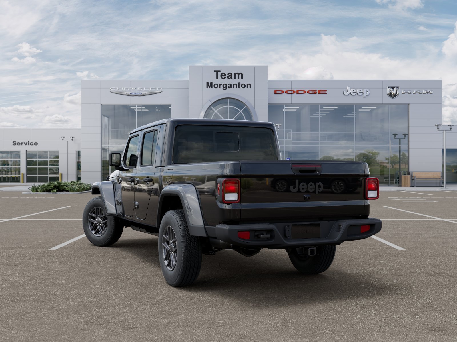 New 2025 Black Clear-Coat Exterior Paint Jeep Sport S image 38