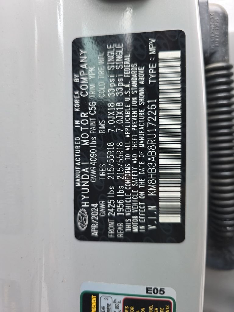 Used 2024 Cyber Gray Metallic Hyundai SEL image 37
