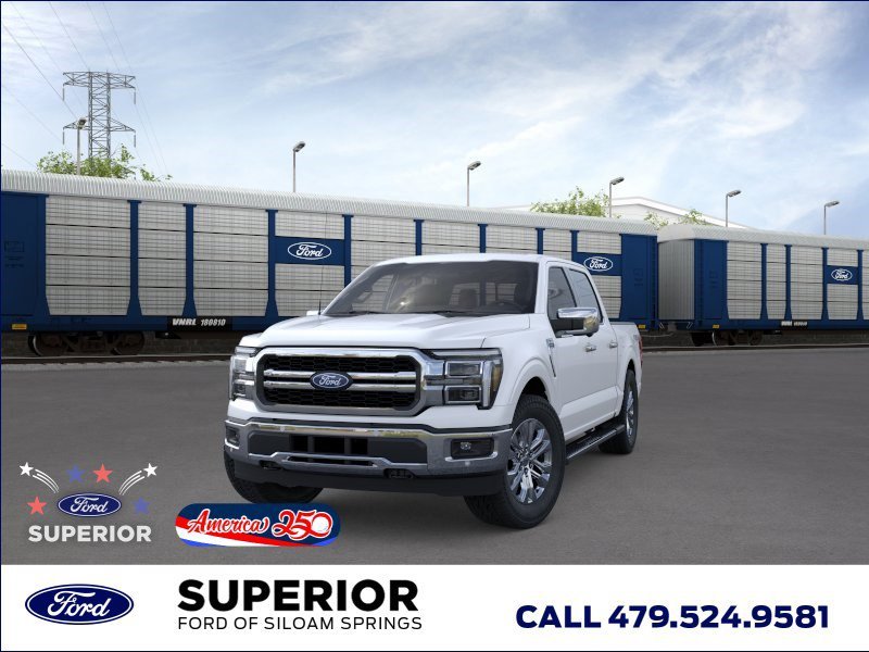 New 2026 Star White Metallic Tri-Coat Ford LARIAT image 2