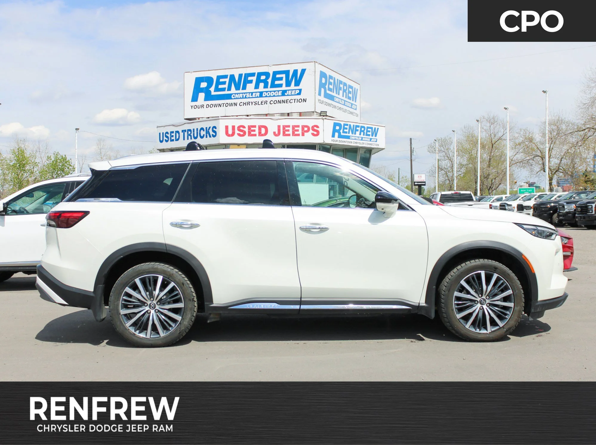Certified Used 2023 White INFINITI Sensory * No Accidents | Head-Up Display | Heated Brown Seats | Winter Tires | 3M PPF image 1
