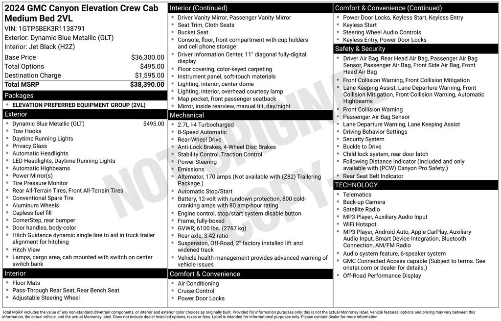 Used 2024 Blue GMC Elevation image 31