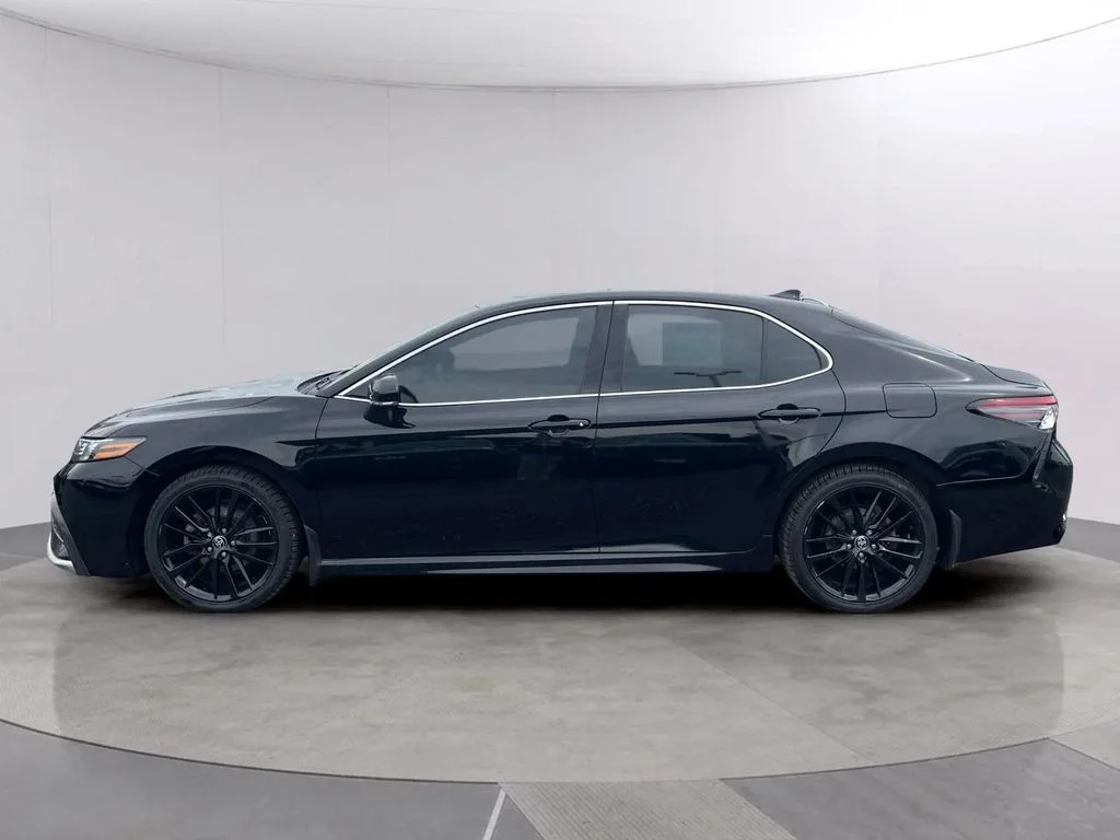 Used 2022 Midnight Black Metallic Toyota XSE image 2
