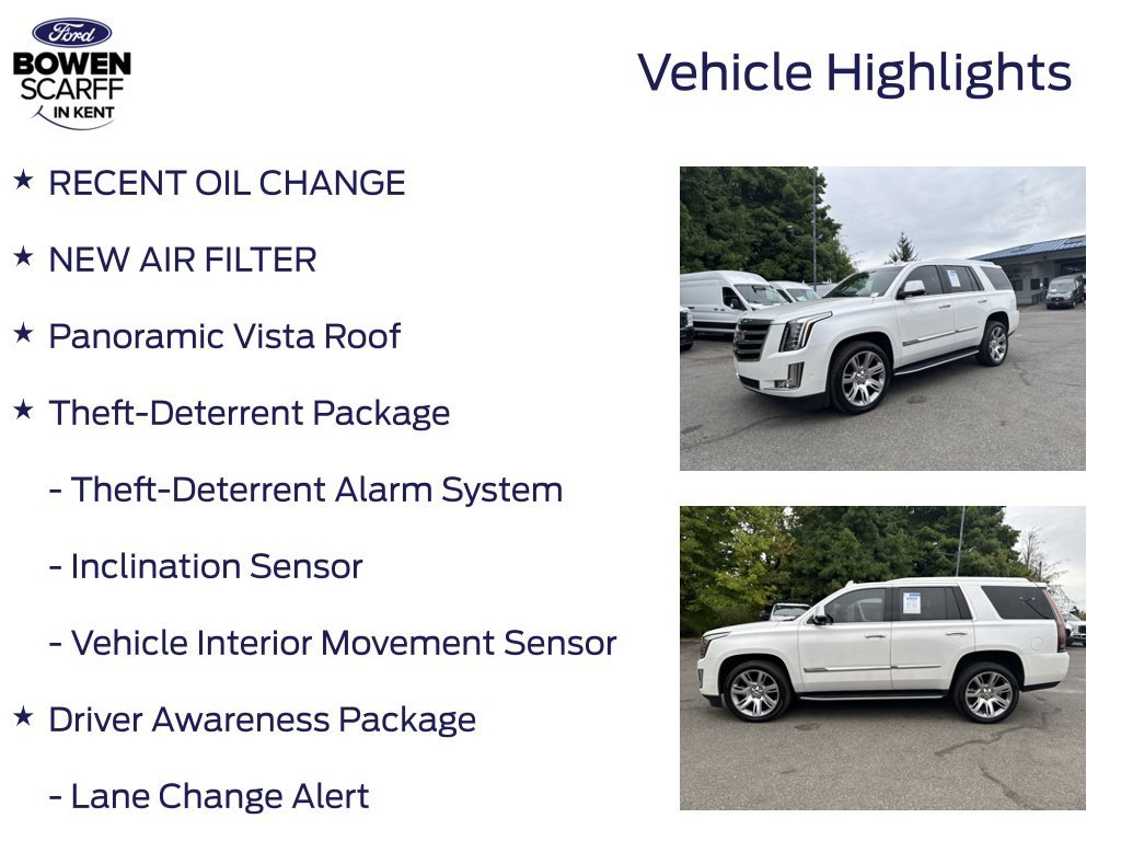 Certified Used 2017 Crystal White Tri-Coat Cadillac Luxury image 4