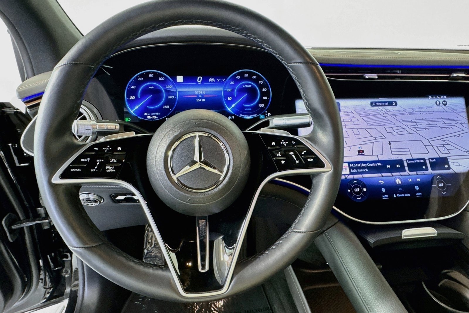Certified Used 2024 Obsidian Black Metallic Mercedes-Benz EQS 450 image 11