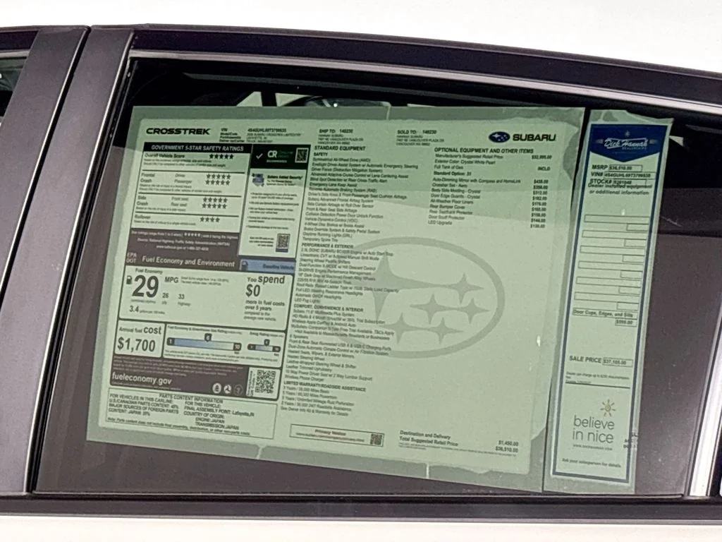 New 2026 CRYSTAL WHITE PEARL Subaru Limited image 23