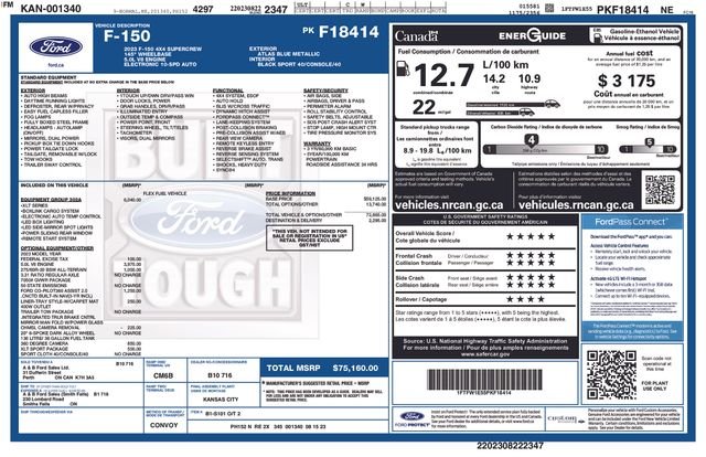 Certified Used 2023 Atlas Blue Metallic Ford XLT image 35