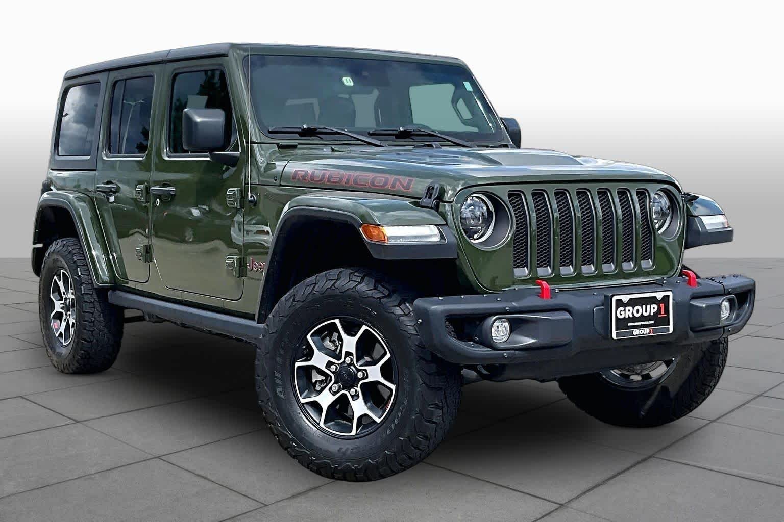 Used 2023 Sarge Green Clearcoat Jeep Rubicon image 3