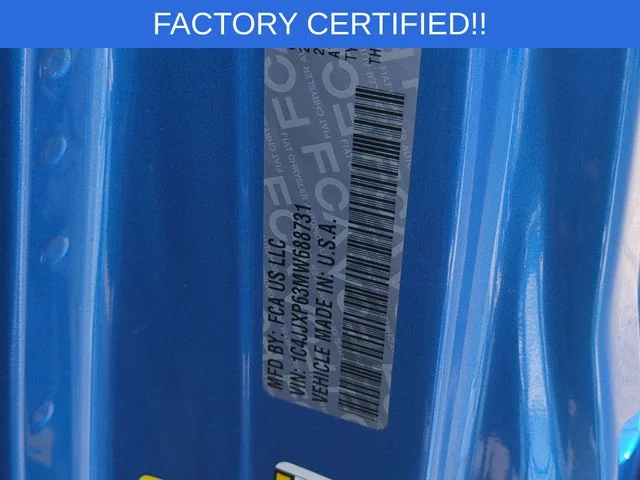 Used 2021 Blue Jeep Unlimited Sahara 4xe image 37