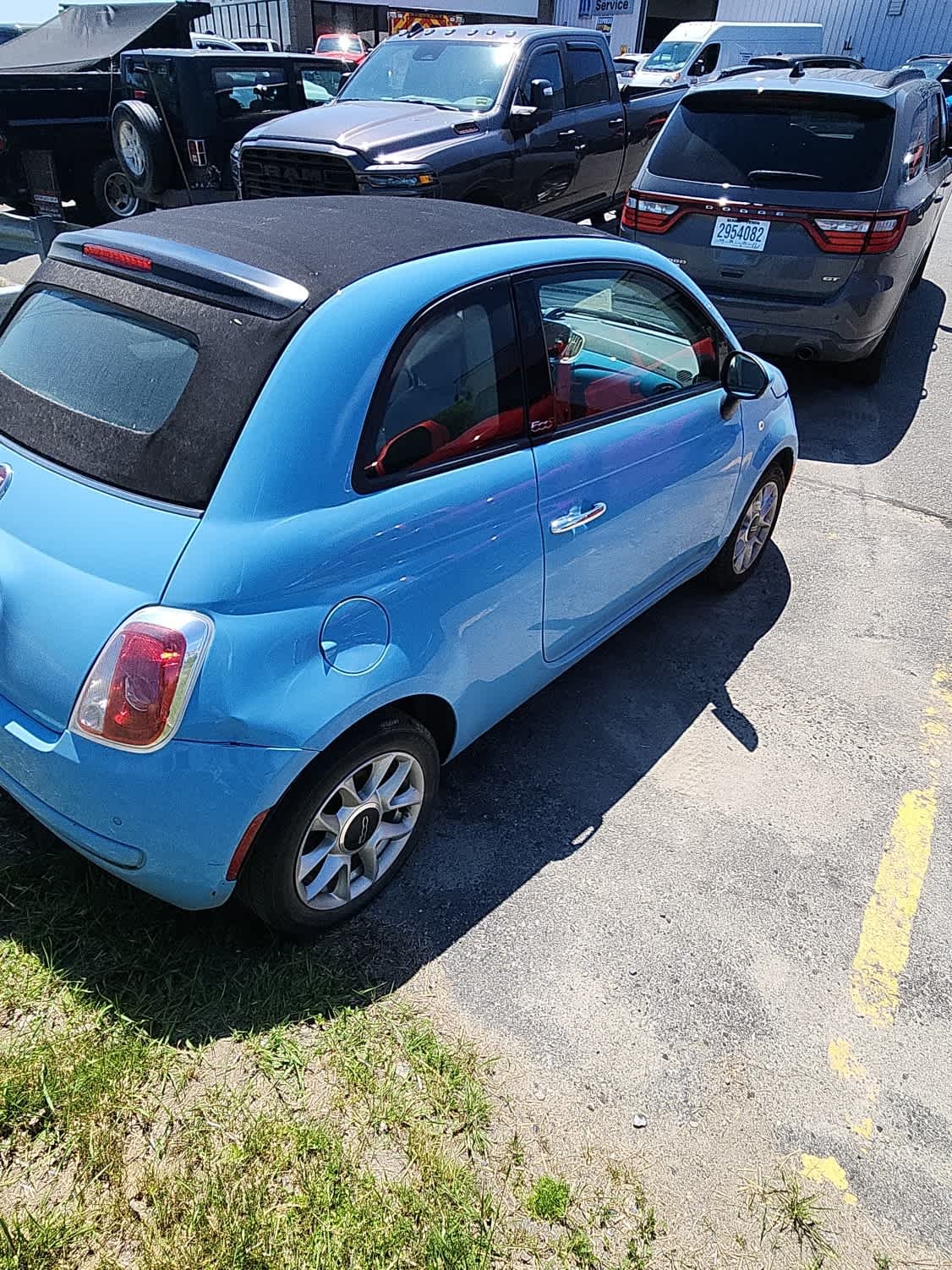 Used 2017 Celeste Blu (Retro Light Blue) FIAT Pop image 3