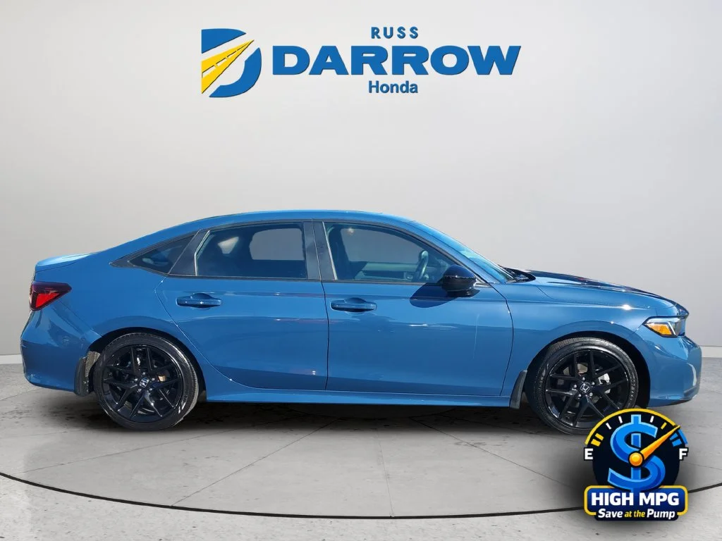 Certified Used 2025 Blue Lagoon Pearl Honda 4D HYBRID SPORT image 6