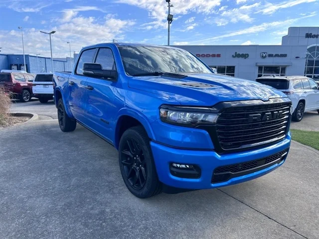 New 2026 Hydro Blue Pearl-Coat Exterior Paint RAM Laramie image 3