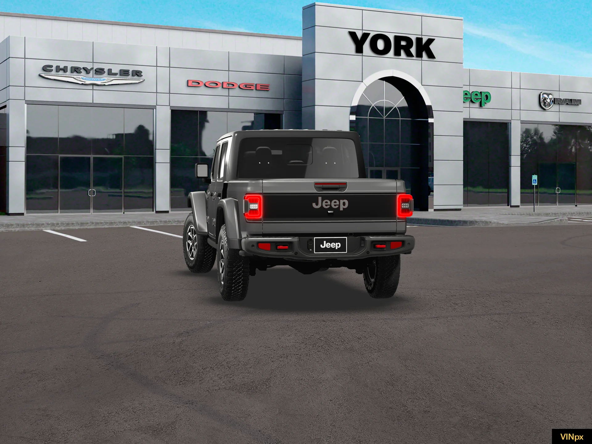 New 2026 Granite Crystal Metallic Clear-Coat Exterior Paint Jeep Rubicon X image 13