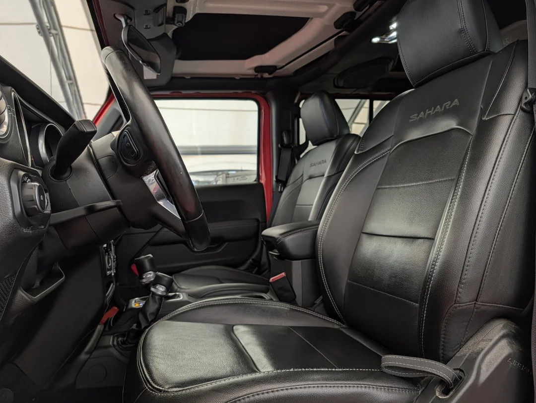 Used 2020 punk n metallic Jeep Sahara - - 4x4 - Leather Seats - Freedom Top - Remote Start & More! image 13