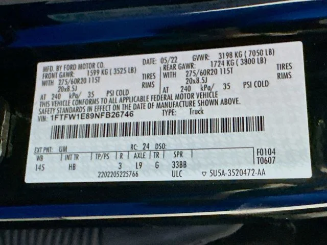 Certified Pre-Owned 2022 Ford F-150 Lariat