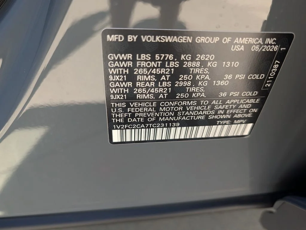 New 2026 Gray Volkswagen 2.0T SEL Premium R-Line image 30