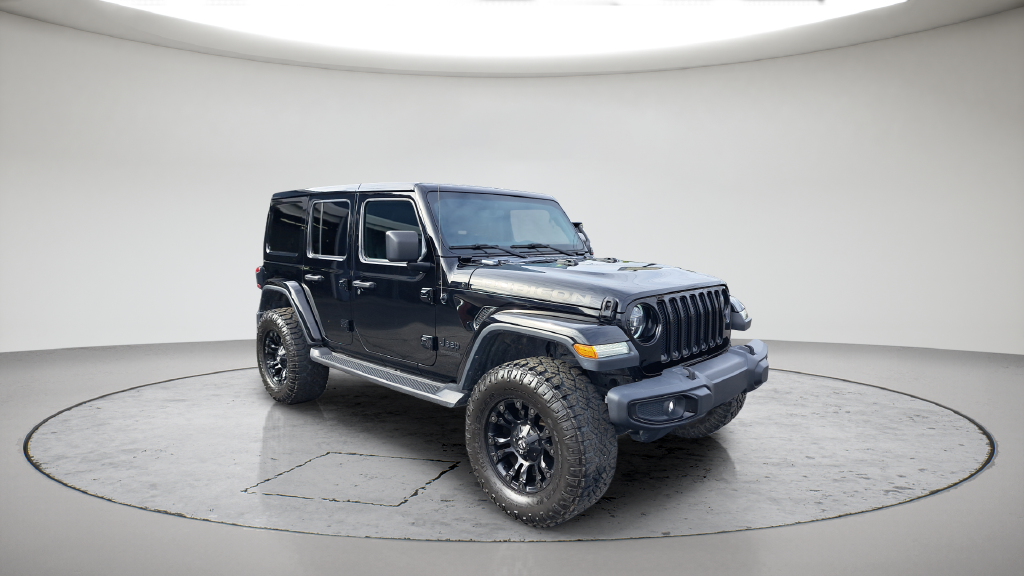 Used 2020 Black Jeep Unlimited Sahara Altitude image 2
