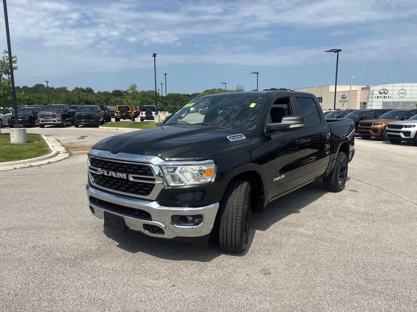Used 2022 Diamond Black Crystal Pearlcoat Ram Big Horn image 5