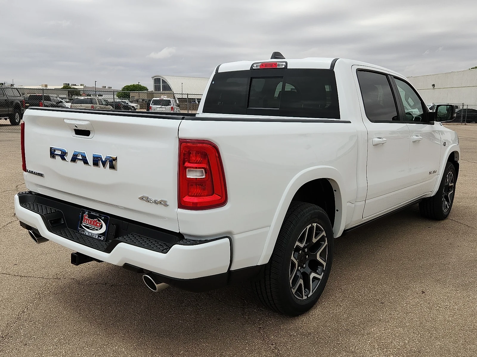 New 2026 Bright White Clear-Coat  Paint Ram LARAMIE CREW CAB 4X4 5