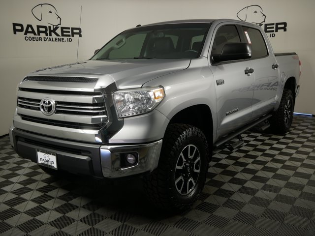 Used 2017 Silver Sky Metallic Toyota Crew Cab SR5 w/ TRD Off-Road Pkg & Upgrade Pkg image 1