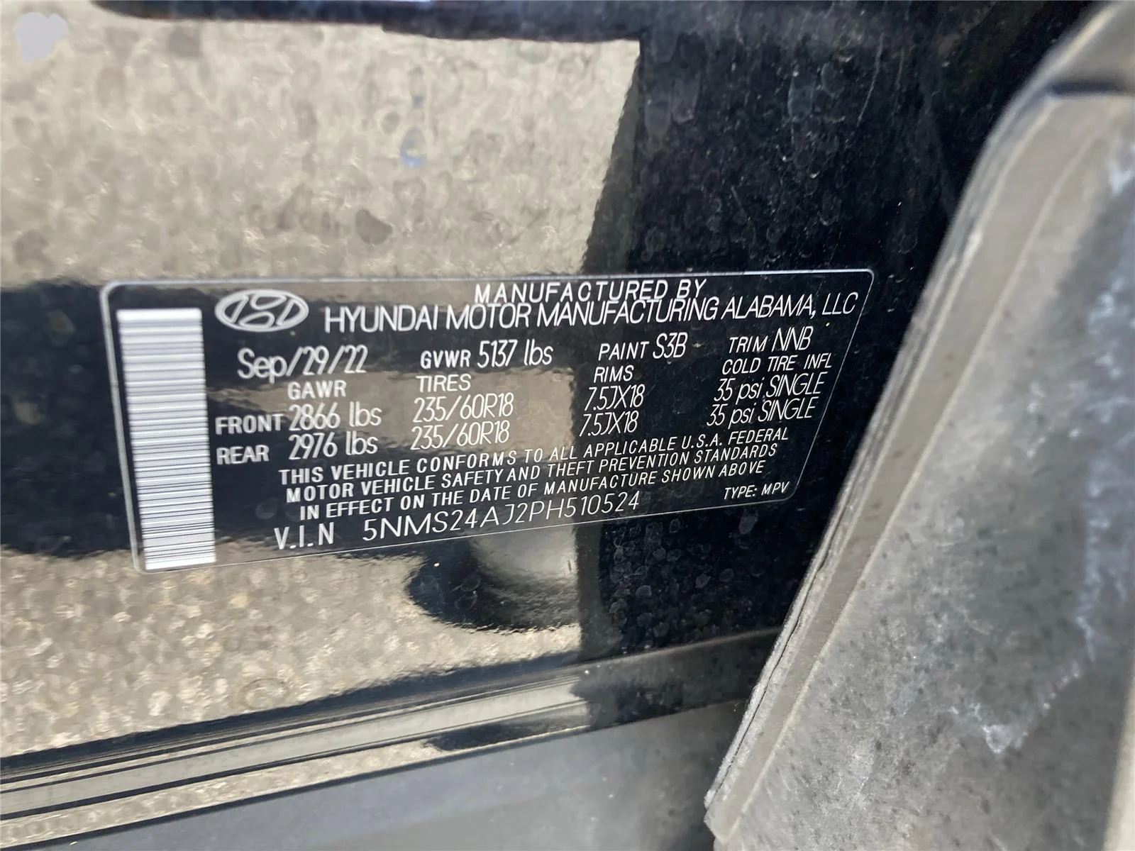 Used 2023 Twilight Black Hyundai SEL image 34