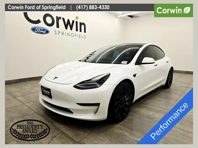 Used 2021 Pearl White Multi Tesla Performance image 1