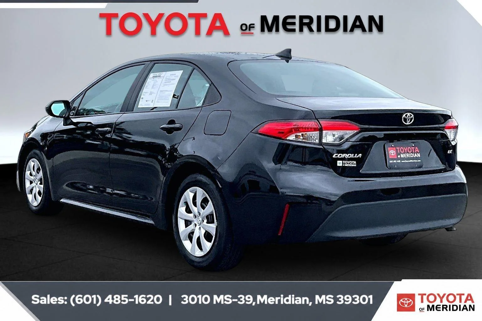 Used 2024 Midnight Black Metallic Toyota LE image 2