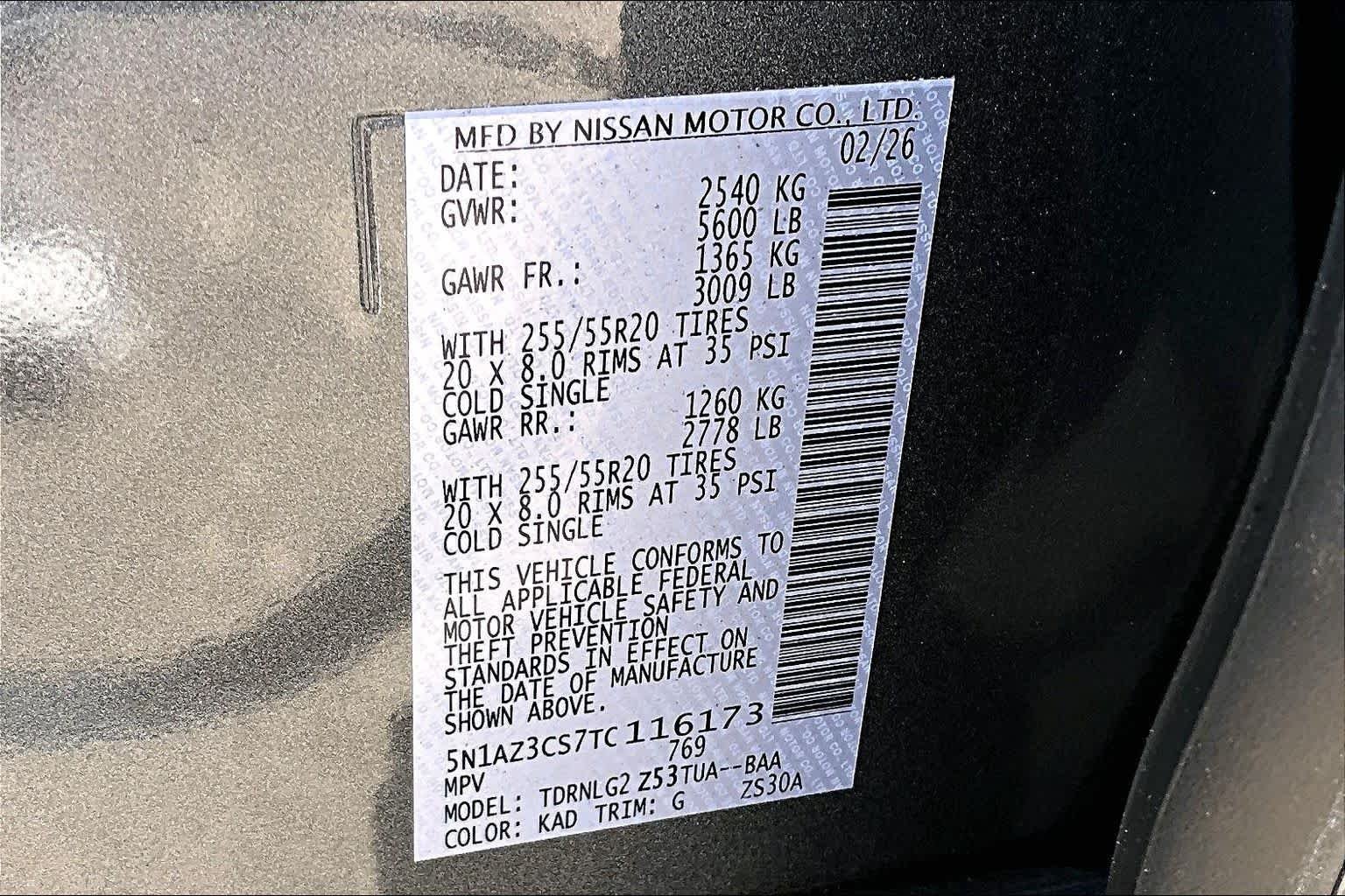 New 2026 Gun Metallic Nissan SL image 17