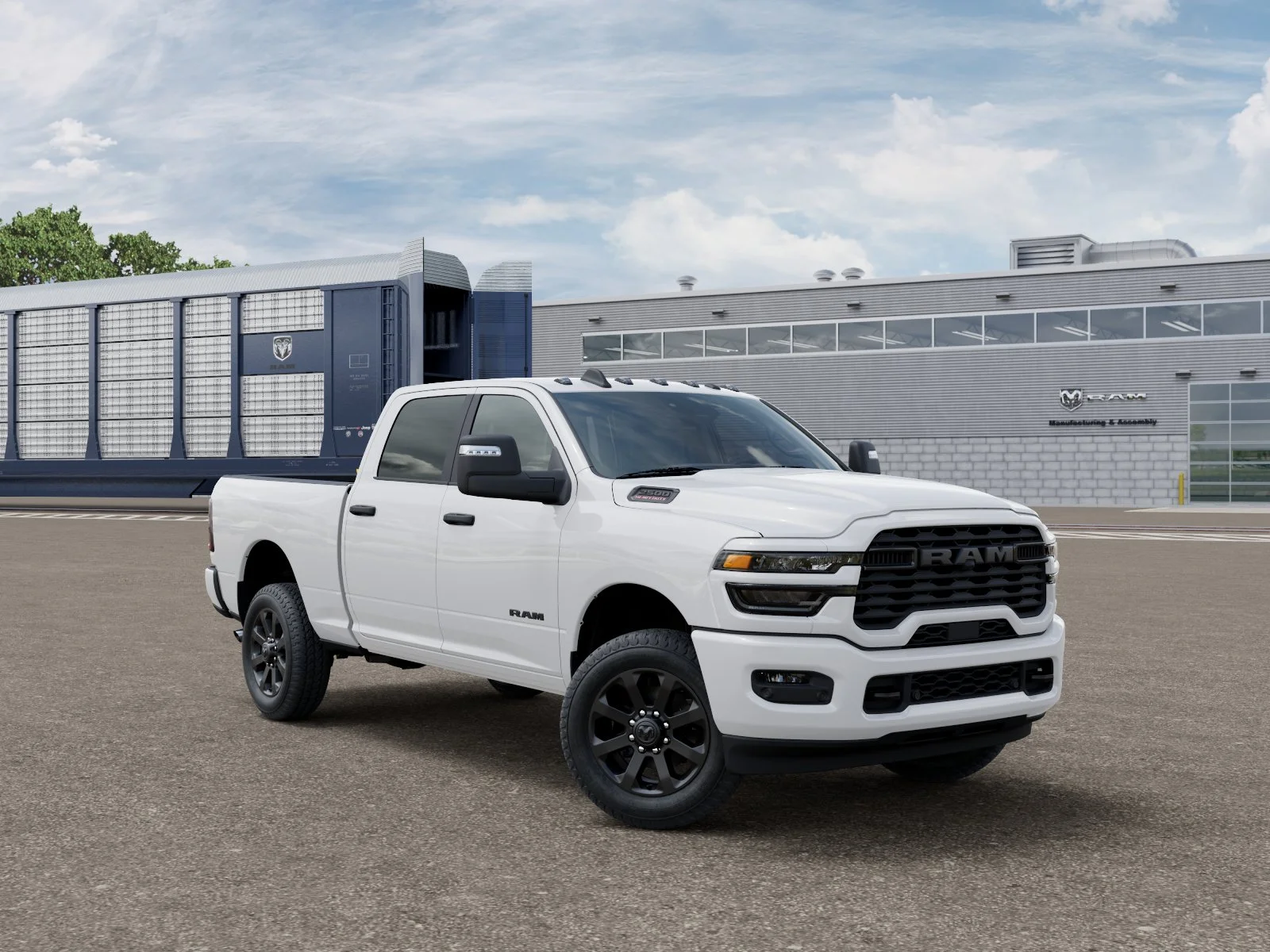 New 2026 Bright White Clear-Coat Exterior Paint RAM BIG HORN image 5