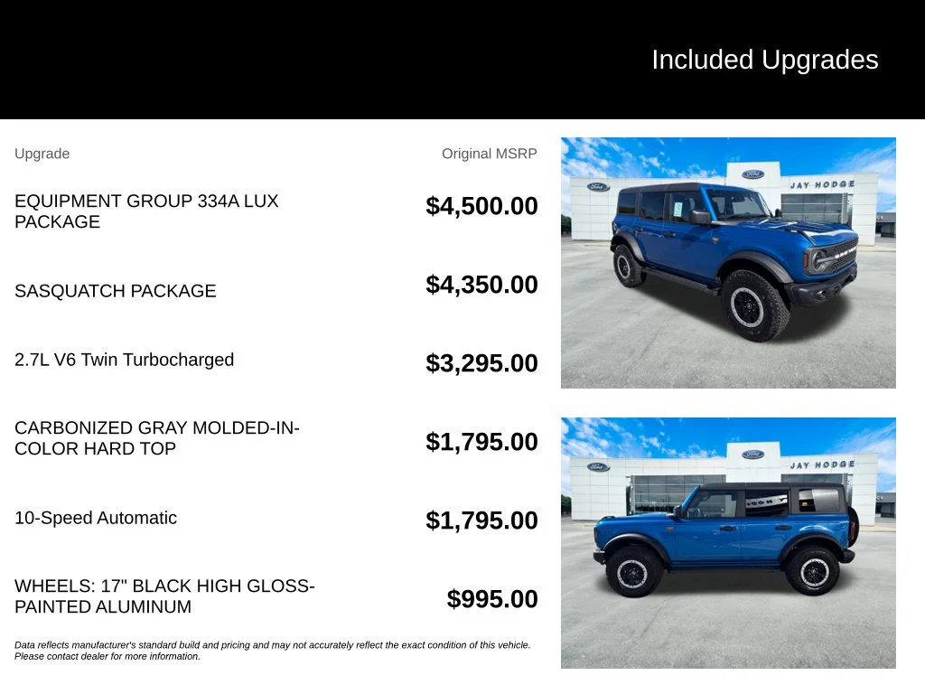 New 2026 Velocity Blue Metallic Ford Badlands® image 9