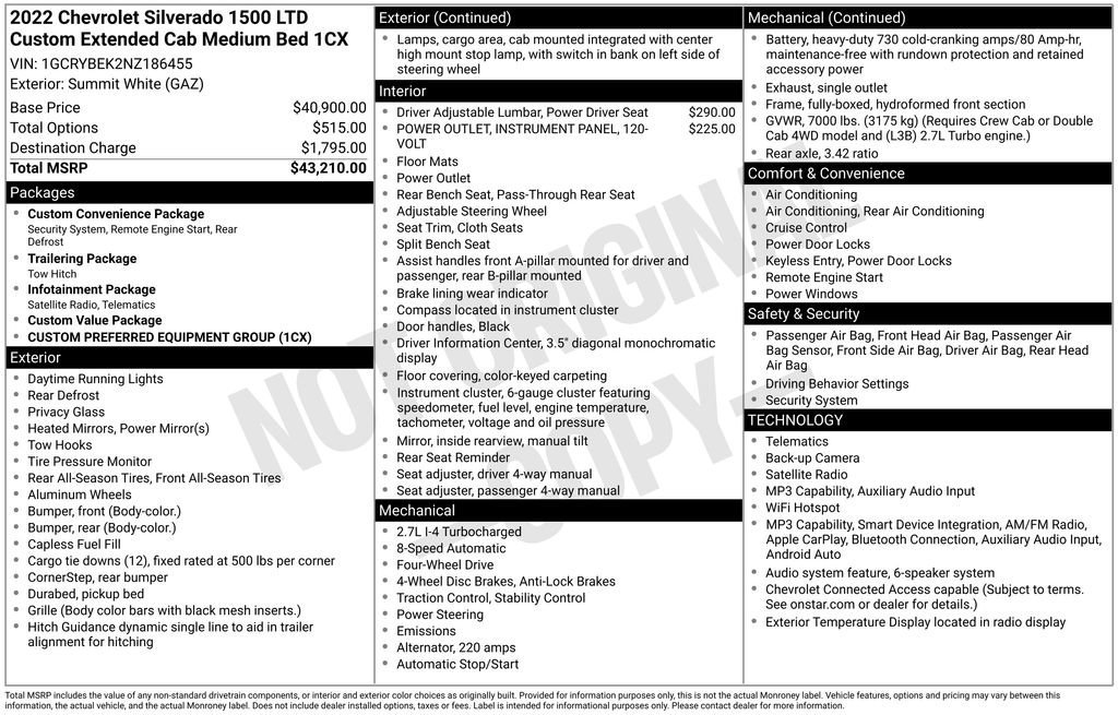 Certified Used 2022 Summit White Chevrolet Custom image 37