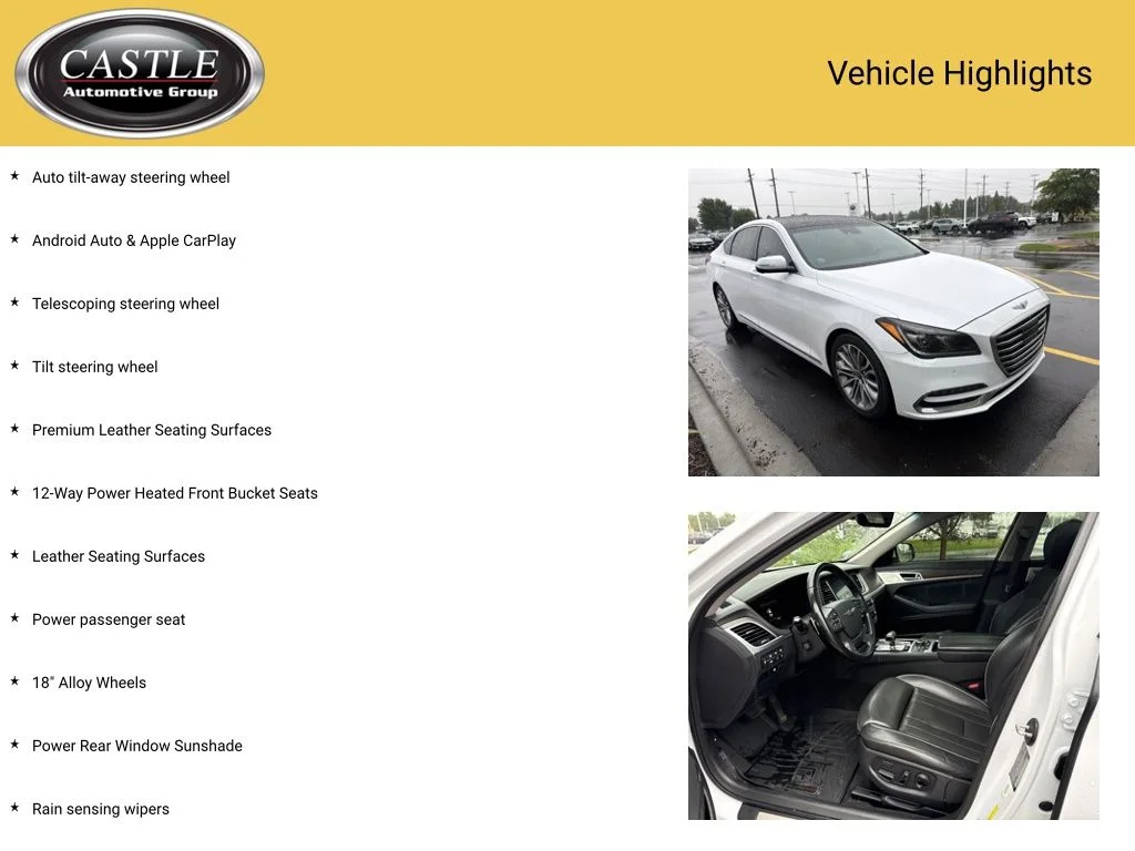 Used 2018 White Genesis 3.8 image 7