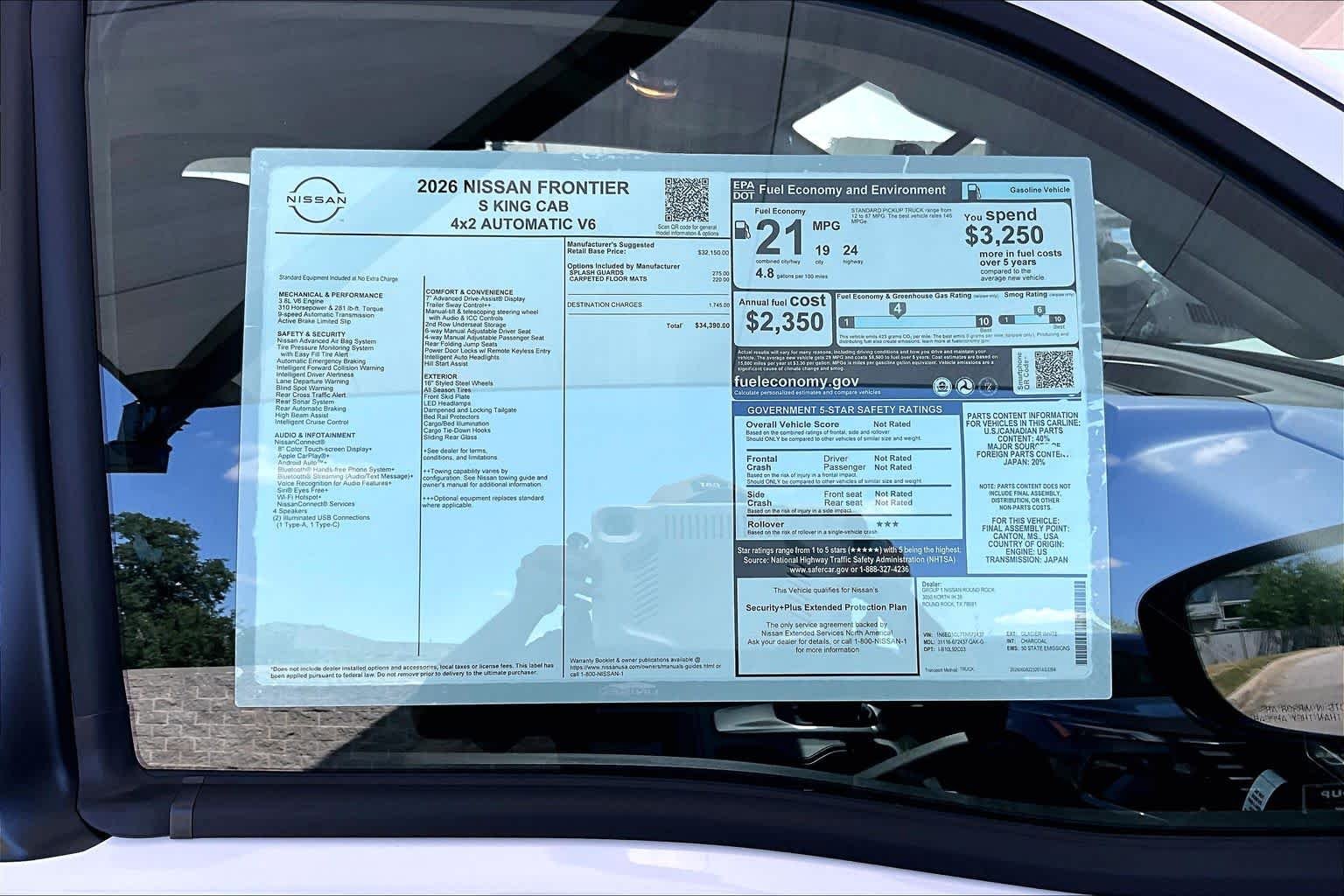 New 2026 Glacier White Nissan S image 19