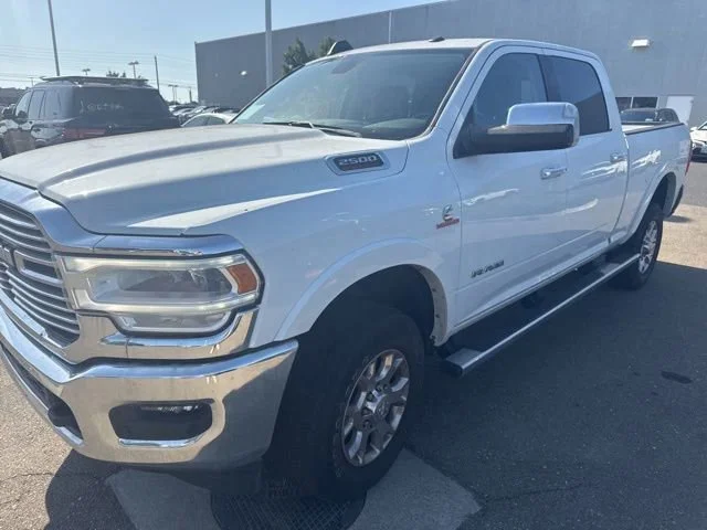 Used 2022 Bright White Clearcoat Ram Laramie image 2