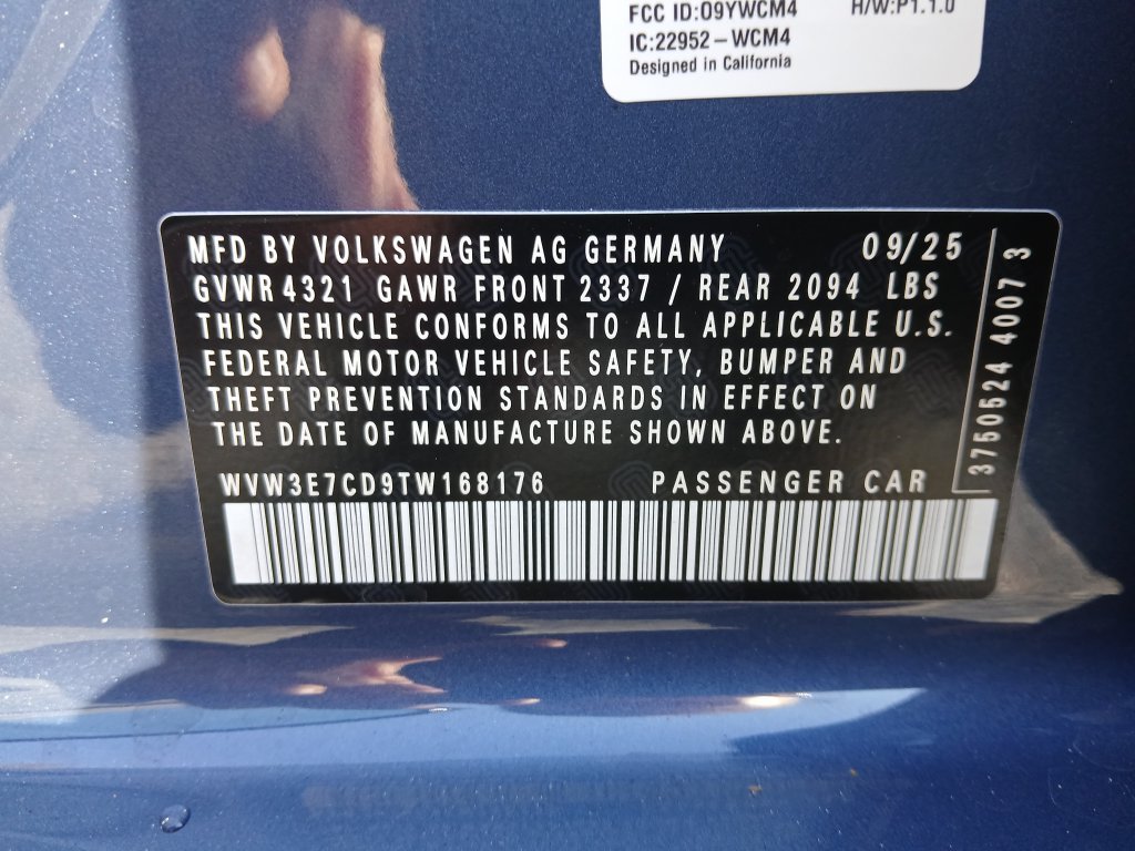 New 2026 Blue Volkswagen SE image 30