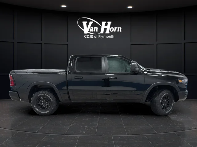 New 2026 Diamond Black Crystal Pearl-Coat Exterior Paint RAM Rebel image 2