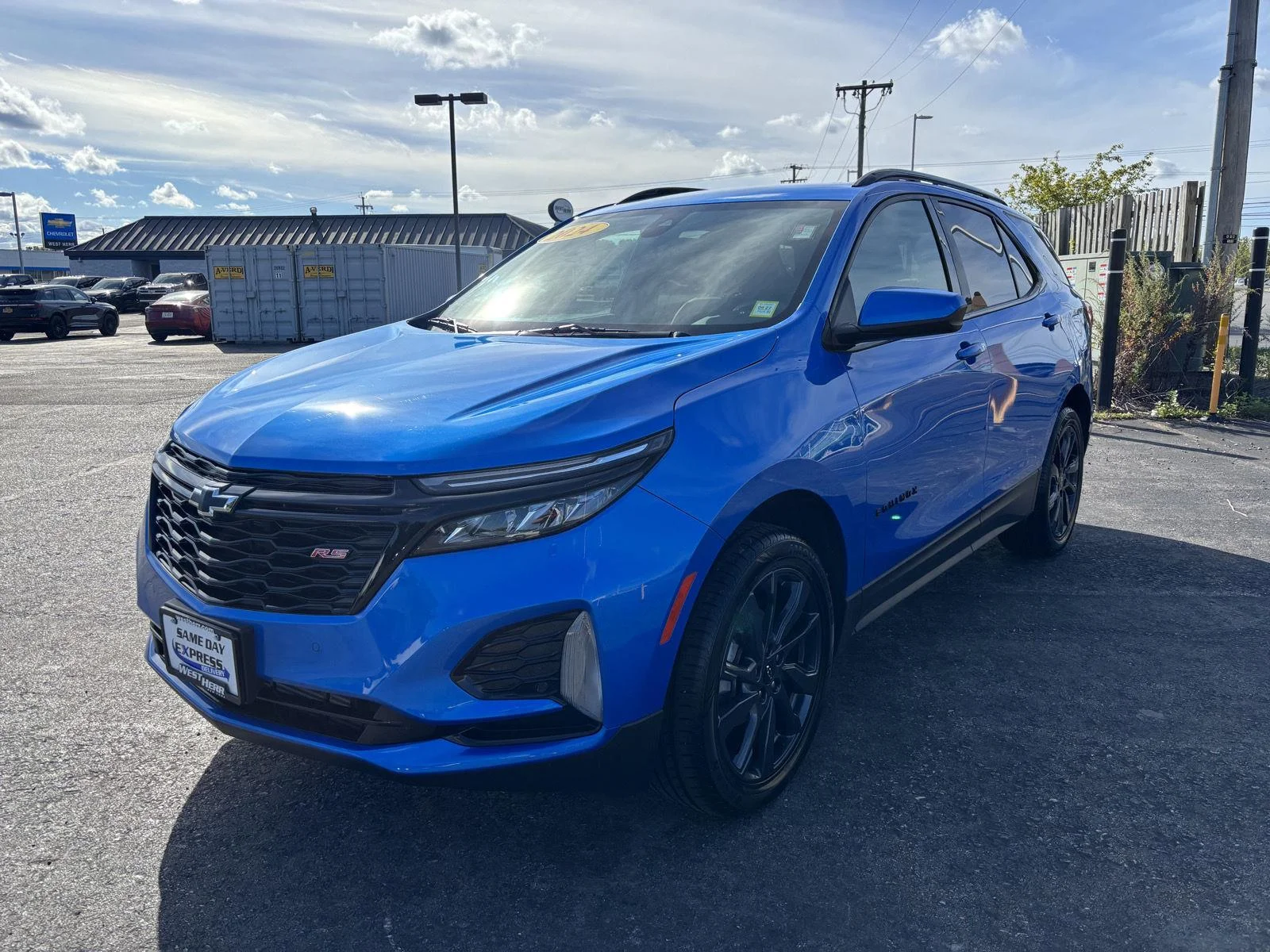 Used 2024 Riptide Blue Metallic Chevrolet RS image 3
