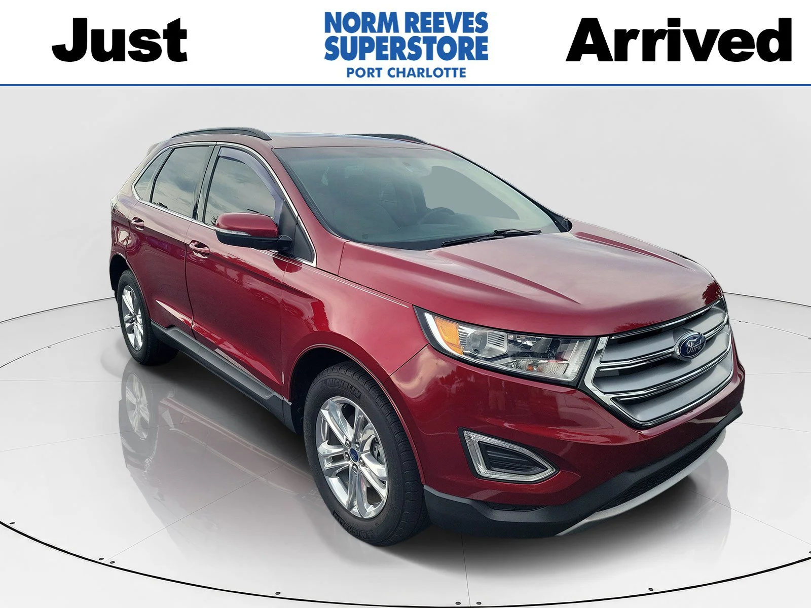 Used 2017 Ruby Red Metallic Ford SEL image 1