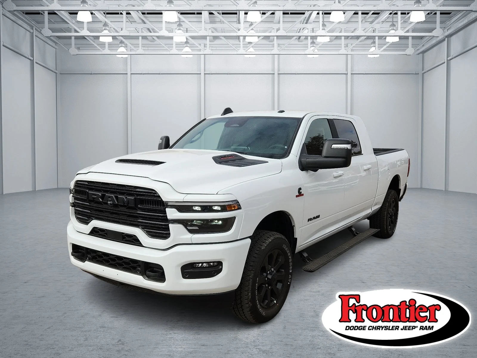 New 2025 Bright White Clear-Coat  Paint Ram LARAMIE CREW CAB 4X4 6