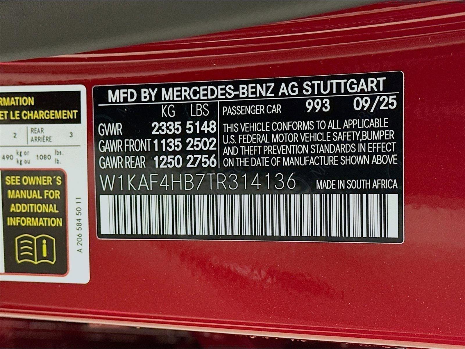 Used 2026 MANUFAKTUR Patagonia Red Metallic Mercedes-Benz C 300 image 43