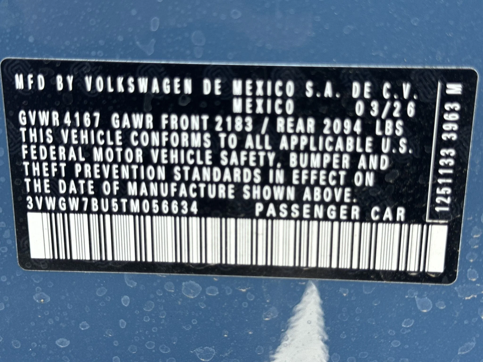 New 2026 Monterey Blue Pearl Volkswagen SEL image 34