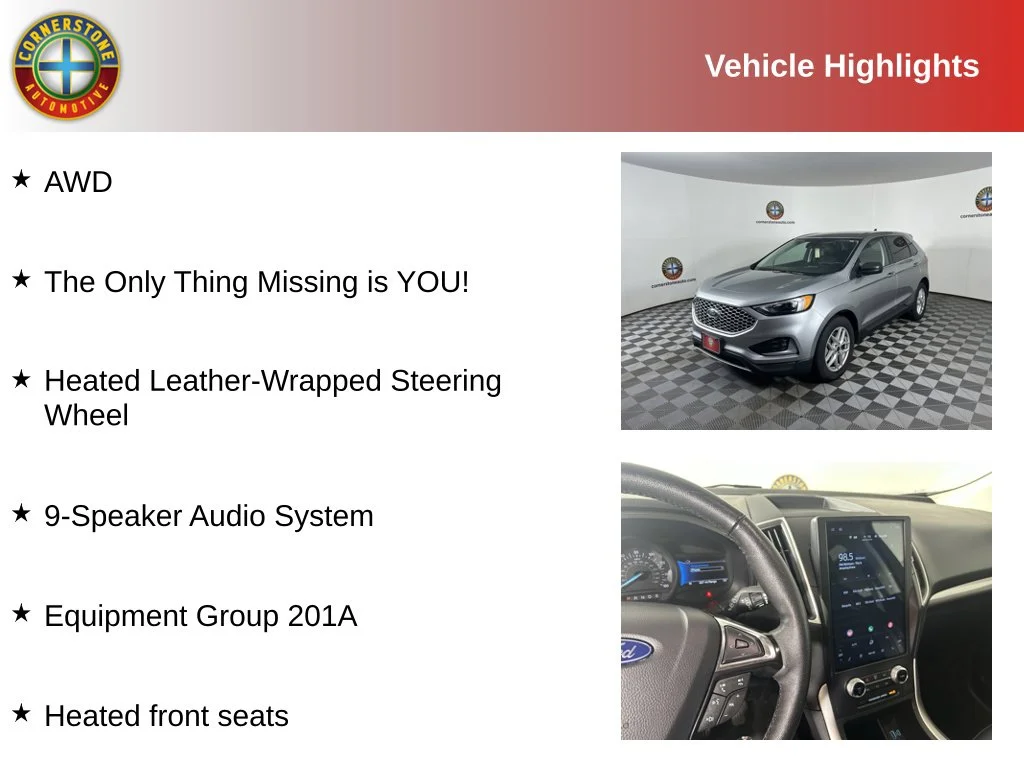 Certified 2024 Ford Edge SEL with VIN 2FMPK4J95RBA96583 for sale in Elk River, Minnesota