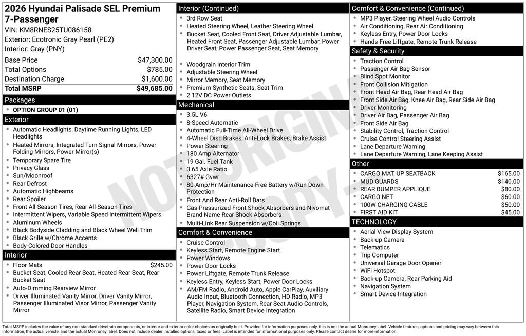 Used 2026 Gray Hyundai SEL Premium image 11