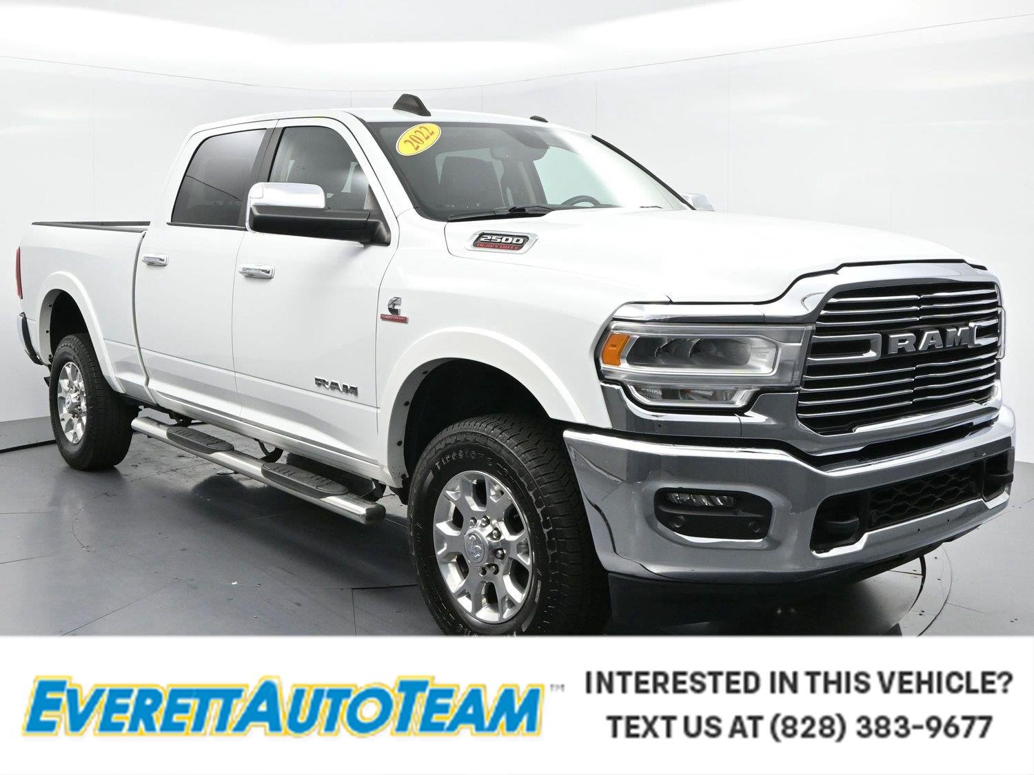 Used 2022 Bright White Clearcoat Ram Laramie image 1