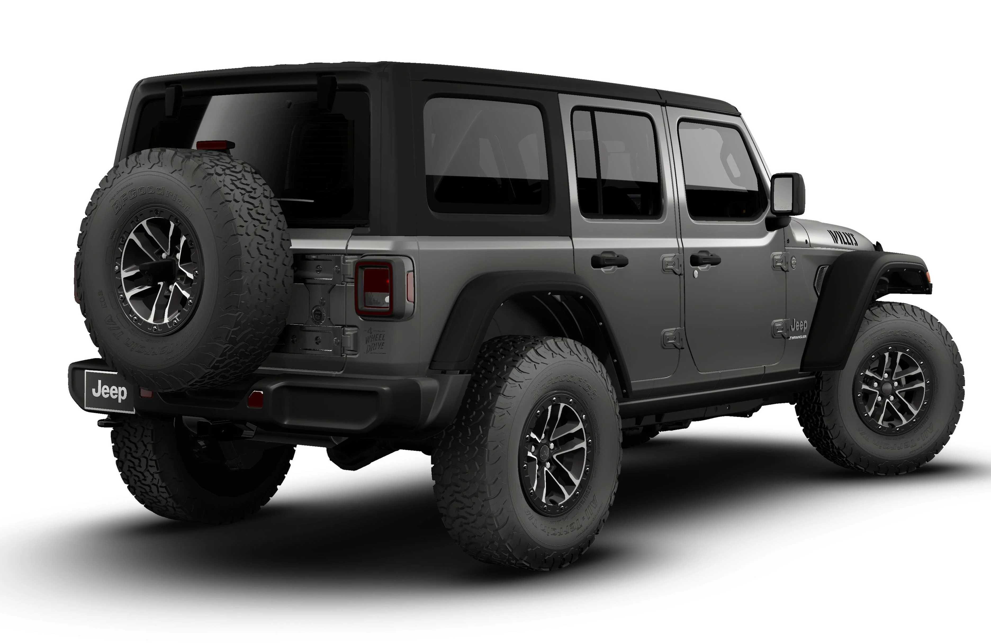New 2026 Granite Crystal Metallic Clear Coat Jeep 4-Door Willys 4x4 image 14