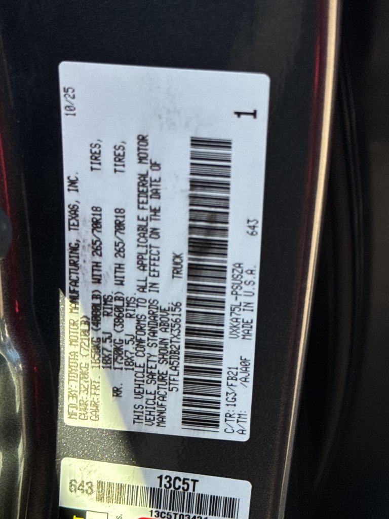 Certified Used 2026 Gray Toyota SR5 image 46